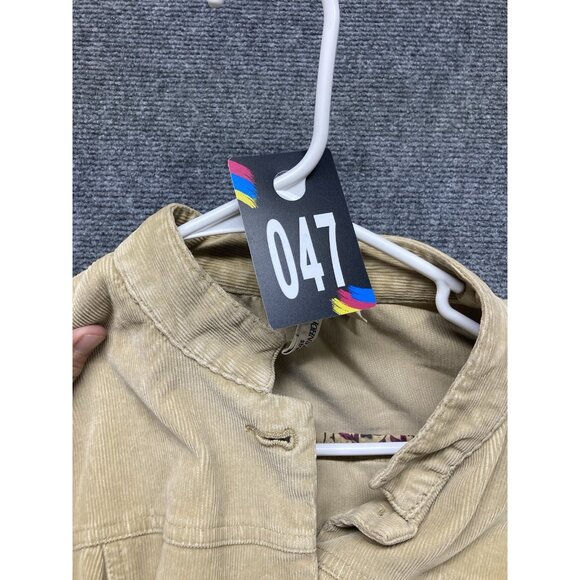 St Johns Bay Corduroy Jacket Women’s Size Medium Tan Long Sleeve Button Up - Picture 11 of 11